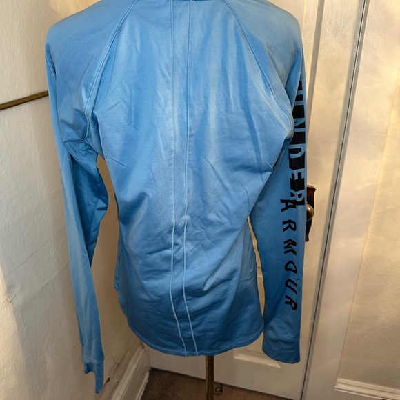 Under Armour Women's Light Blue Quarter-Zip Sweatshirt - Picture 4 of 7